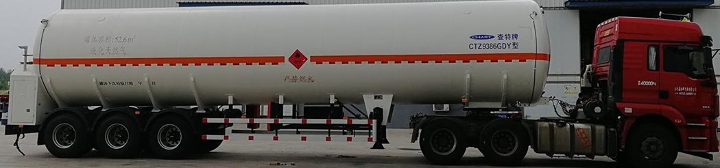 remolque de transporte criogénico fabricado por Chart China